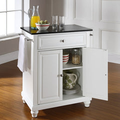 Crosley Cambridge 31 Inch Granite Top Portable Kitchen Island/Cart - KF30024D - The Home Selection