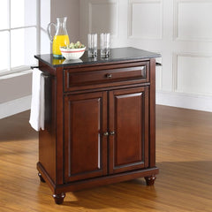 Crosley Cambridge 31 Inch Granite Top Portable Kitchen Island/Cart - KF30024D - The Home Selection
