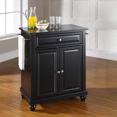 Crosley Cambridge 31 Inch Granite Top Portable Kitchen Island/Cart - KF30024D - The Home Selection