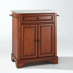 Crosley Cambridge 31 Inch Stainless Steel Top Portable Kitchen Island/Cart - KF30022B - The Home Selection