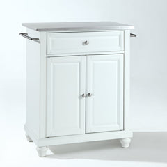 Crosley Cambridge 31 Inch Stainless Steel Top Portable Kitchen Island/Cart - KF30022D - The Home Selection