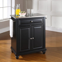 Crosley Cambridge 31 Inch Stainless Steel Top Portable Kitchen Island/Cart - KF30022D - The Home Selection