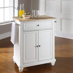 Crosley Cambridge 31 Inch Wood Top Portable Kitchen Island/Cart - KF30021D - The Home Selection
