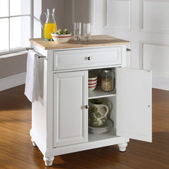 Crosley Cambridge 31 Inch Wood Top Portable Kitchen Island/Cart - KF30021D - The Home Selection