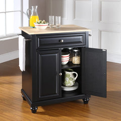Crosley Cambridge 31 Inch Wood Top Portable Kitchen Island/Cart - KF30021D - The Home Selection