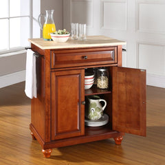 Crosley Cambridge 31 Inch Wood Top Portable Kitchen Island/Cart - KF30021D - The Home Selection