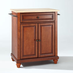 Crosley Cambridge 31 Inch Wood Top Portable Kitchen Island/Cart - KF30021D - The Home Selection