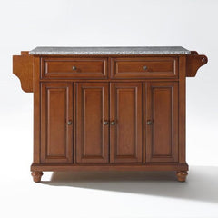 Crosley Cambridge 51.50 Inch Granite Top Full Size Kitchen Island/Cart - KF30003D - The Home Selection
