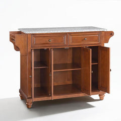 Crosley Cambridge 51.50 Inch Granite Top Full Size Kitchen Island/Cart - KF30003D - The Home Selection