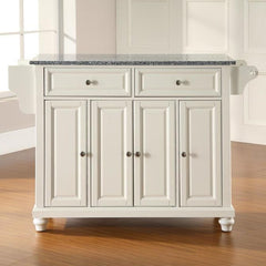 Crosley Cambridge 51.50 Inch Granite Top Full Size Kitchen Island/Cart - KF30003D - The Home Selection