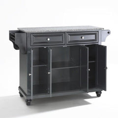 Crosley Cambridge 51.50 Inch Granite Top Full Size Kitchen Island/Cart - KF30003D - The Home Selection