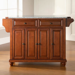Crosley Cambridge 51.50 Inch Granite Top Full Size Kitchen Island/Cart - KF30003D - The Home Selection