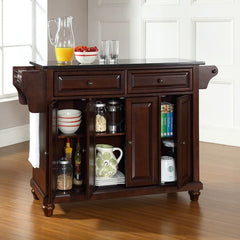Crosley Cambridge 51.50 Inch Granite Top Full Size Kitchen Island/Cart- KF30004D - The Home Selection