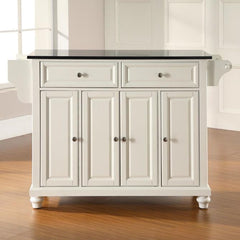 Crosley Cambridge 51.50 Inch Granite Top Full Size Kitchen Island/Cart- KF30004D - The Home Selection