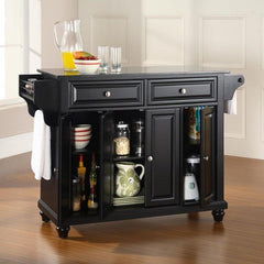 Crosley Cambridge 51.50 Inch Granite Top Full Size Kitchen Island/Cart- KF30004D - The Home Selection