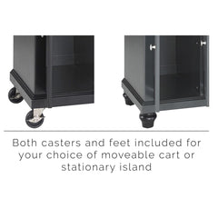 Crosley Cambridge 51.50 Inch Granite Top Full Size Kitchen Island/Cart- KF30004D - The Home Selection