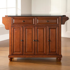 Crosley Cambridge 51.50 Inch Granite Top Full Size Kitchen Island/Cart- KF30004D - The Home Selection