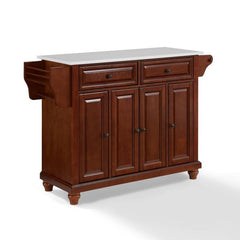 Crosley Cambridge 51.50 Inch Granite Top Full Size Kitchen Island/Cart - KF30005D - The Home Selection