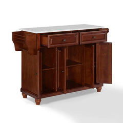 Crosley Cambridge 51.50 Inch Granite Top Full Size Kitchen Island/Cart - KF30005D - The Home Selection