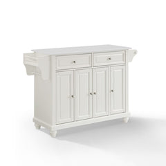 Crosley Cambridge 51.50 Inch Granite Top Full Size Kitchen Island/Cart - KF30005D - The Home Selection
