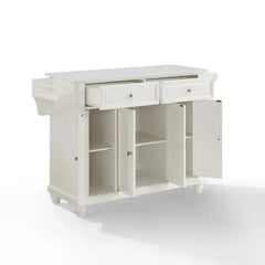 Crosley Cambridge 51.50 Inch Granite Top Full Size Kitchen Island/Cart - KF30005D - The Home Selection