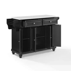 Crosley Cambridge 51.50 Inch Granite Top Full Size Kitchen Island/Cart - KF30005D - The Home Selection