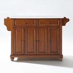Crosley Cambridge 51.50 Inch Granite Top Full Size Kitchen Island/Cart - KF30005D - The Home Selection