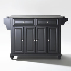 Crosley Cambridge 51.50 Inch Stainless Steel Top Full Size Kitchen Island/Cart - KF30002D - The Home Selection
