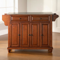 Crosley Cambridge 51.50 Inch Stainless Steel Top Full Size Kitchen Island/Cart - KF30002D - The Home Selection