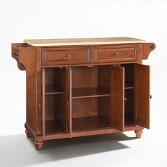 Crosley Cambridge 51.50 Inch Wood Top Full Size Kitchen Island/Cart - KF30001D - The Home Selection