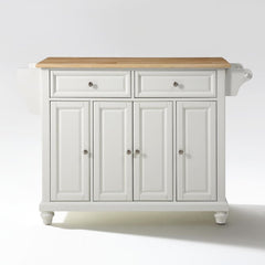 Crosley Cambridge 51.50 Inch Wood Top Full Size Kitchen Island/Cart - KF30001D - The Home Selection