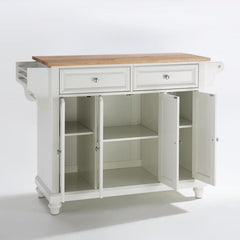 Crosley Cambridge 51.50 Inch Wood Top Full Size Kitchen Island/Cart - KF30001D - The Home Selection