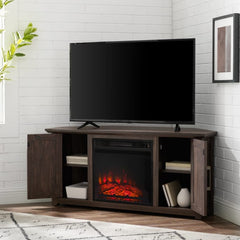 Crosley Camden 48" Corner Tv Stand W/Fireplace - KF100648 - The Home Selection