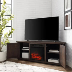 Crosley Camden 58" Corner Tv Stand W/Fireplace - KF100658 - The Home Selection