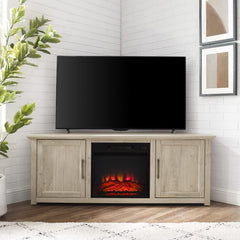 Crosley Camden 58" Corner Tv Stand W/Fireplace - KF100658 - The Home Selection