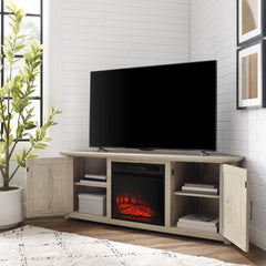 Crosley Camden 58" Corner Tv Stand W/Fireplace - KF100658 - The Home Selection