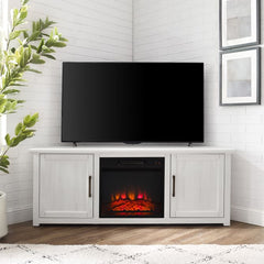 Crosley Camden 58" Corner Tv Stand W/Fireplace - KF100658 - The Home Selection