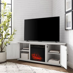 Crosley Camden 58" Corner Tv Stand W/Fireplace - KF100658 - The Home Selection