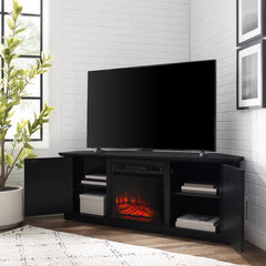 Crosley Camden 58" Corner Tv Stand W/Fireplace - KF100658 - The Home Selection