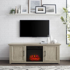 Crosley Camden 58" Low Profile Tv Stand W/Fireplace - KF100558 - The Home Selection