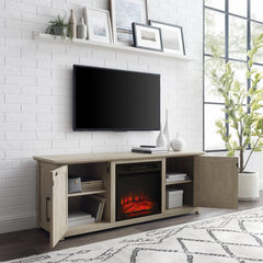 Crosley Camden 58" Low Profile Tv Stand W/Fireplace - KF100558 - The Home Selection