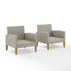 Crosley Capella 2pc Outdoor Wicker Chair Set - CO7168 - The Home Selection