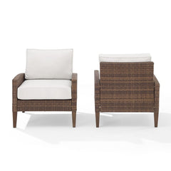 Crosley Capella 2pc Outdoor Wicker Chair Set - CO7168 - The Home Selection