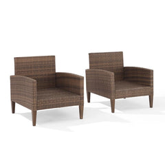 Crosley Capella 2pc Outdoor Wicker Chair Set - CO7168 - The Home Selection