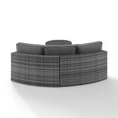 Crosley Catalina 83 Inch 2pc Outdoor Wicker Sectional Set - KO70034 - The Home Selection
