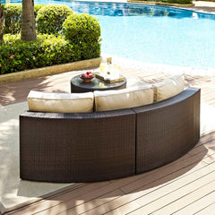 Crosley Catalina 83 Inch 2pc Outdoor Wicker Sectional Set - KO70034 - The Home Selection