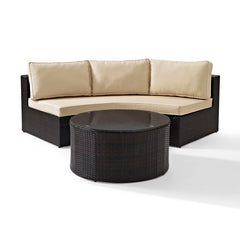 Crosley Catalina 83 Inch 2pc Outdoor Wicker Sectional Set - KO70034 - The Home Selection