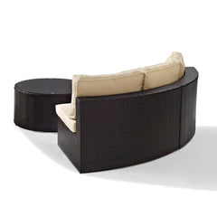 Crosley Catalina 83 Inch 2pc Outdoor Wicker Sectional Set - KO70034 - The Home Selection