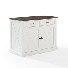 Crosley Clifton Kitchen Island Distressed-White - KF30070BR-WH - The Home Selection