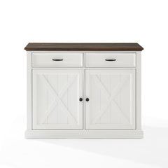 Crosley Clifton Kitchen Island Distressed-White - KF30070BR-WH - The Home Selection